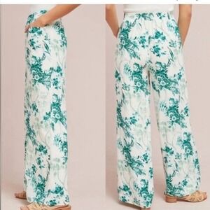 Anthro EttTwa Wide Leg Floral Pants Size 2